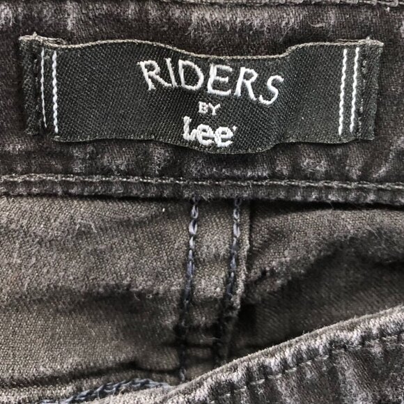 Riders By Lee Womens Capri Jeans Size 16W Black Denim Classic Casual Cropped - Picture 3 of 11